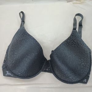 Juicy Couture Black Cheetah Lace Bra